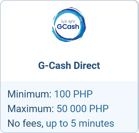 1xBet deposit via G-Cash Direct, Philippines